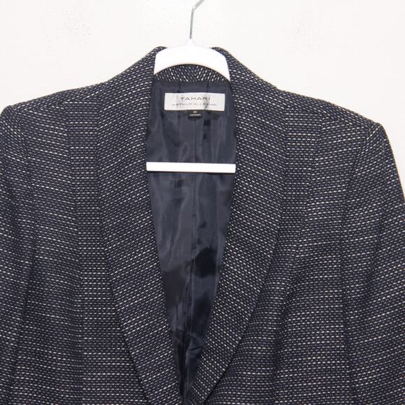 Tahari by Larry Levine Blazer Striped Size 10 - Picture 3 of 9